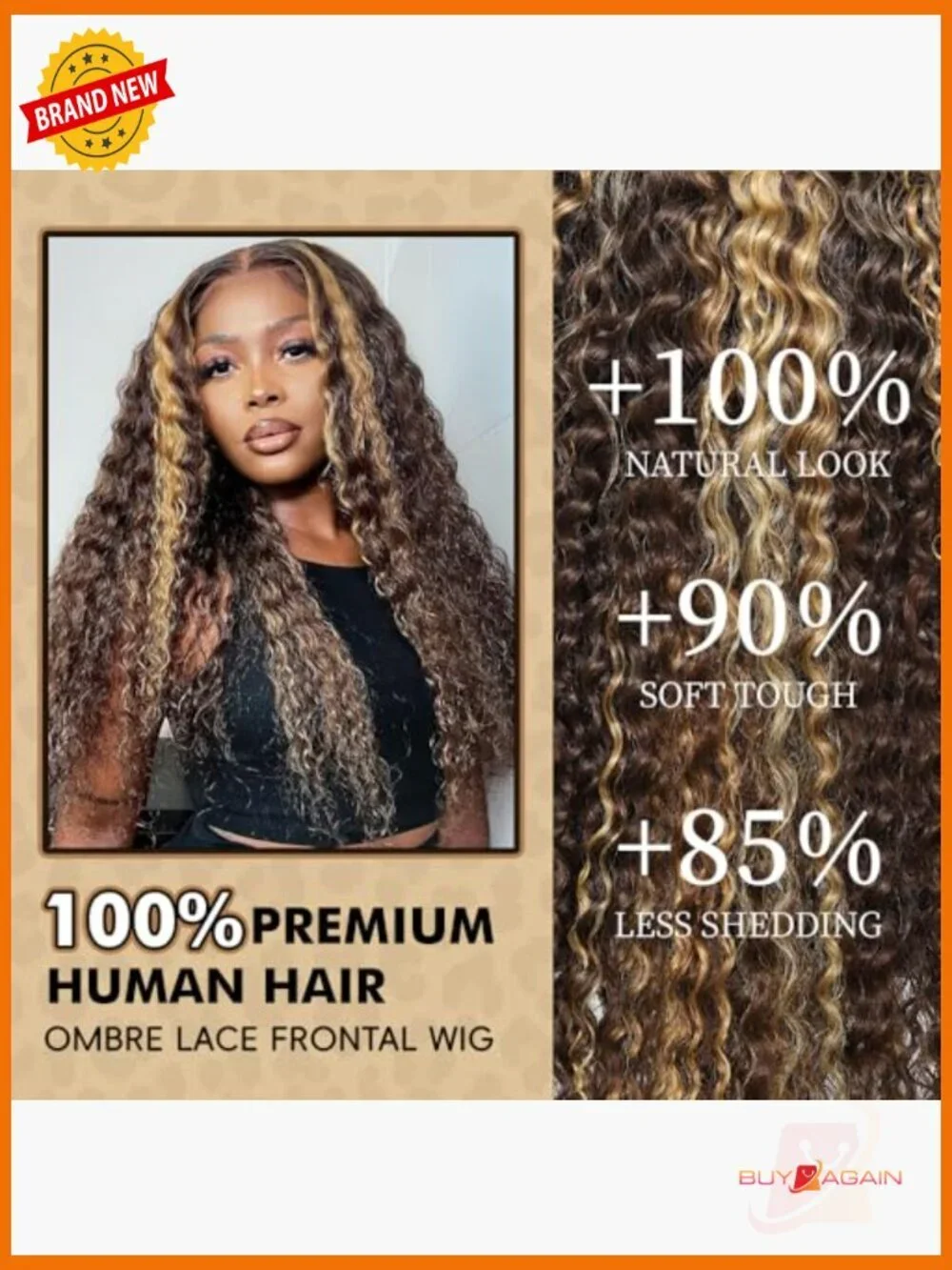 13x6 Deep Wave Lace Front Wig Human Hair Pre Plucked 200 Density Curly